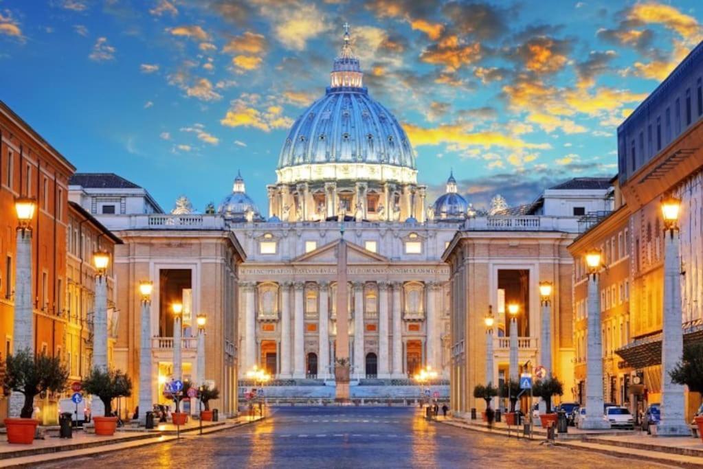 Vaticano-Metro A Luminoso Quadrilocale Róma Kültér fotó